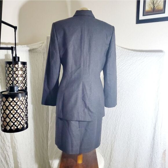 Amanda Smith VTG 100% Wool 2 Piece Suit Set Size 12 - Picture 5 of 12